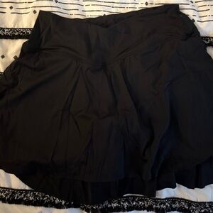 Black Women's Skirt - Classic Pleated Style